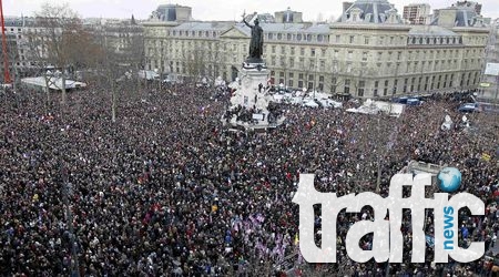 Стотици хиляди в Марша на солидарността в Париж