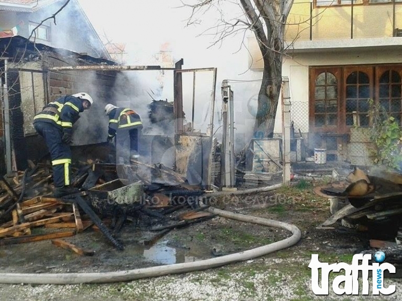 Пожар изпепели заведение в Асеновград 