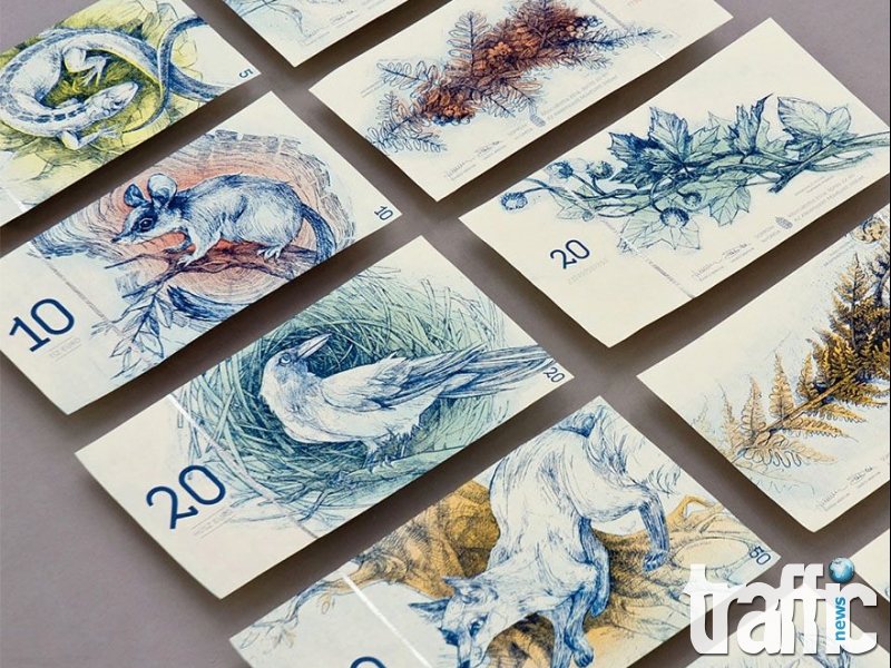 Красив дизайн на евро банкноти СНИМКИ