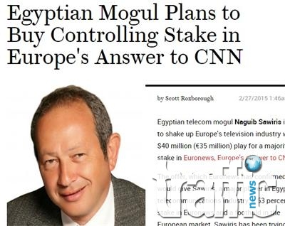 Египетски милиардер купува Евронюз