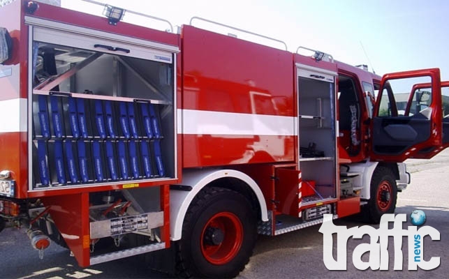 Горя апартамент в 17-етажен блок в Бургас 