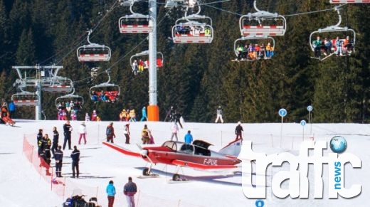 Не е за вярване: Самолет удари скиорка на ски писта ВИДЕО