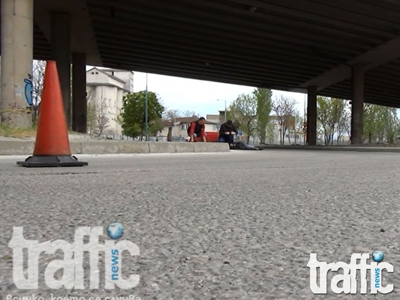 Само в TrafficNews: Видео от трагедията със скочилия от надлез 