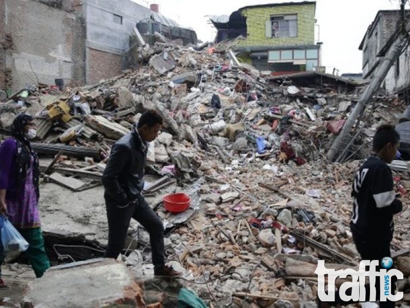 Кадри от новото земетресение в Непал ВИДЕО 