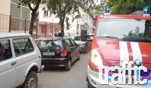 Кола-бомба вдигна на крак пожарната в Бургас