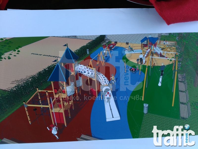 Огромна детска площадка за 100 деца вдигат до Гребната база СНИМКИ