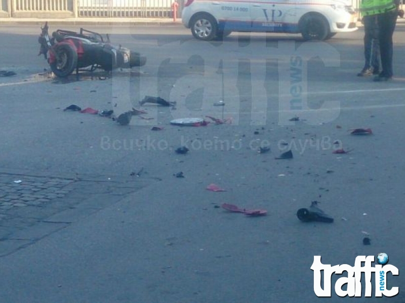 Млад моторист издъхна по време на движение в Пловдив