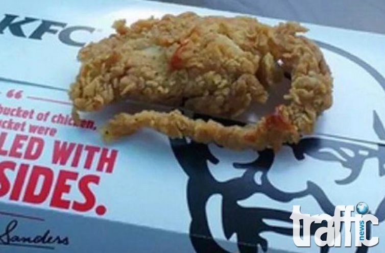 Мъж откри паниран плъх в KFC СНИМКИ и ВИДЕО