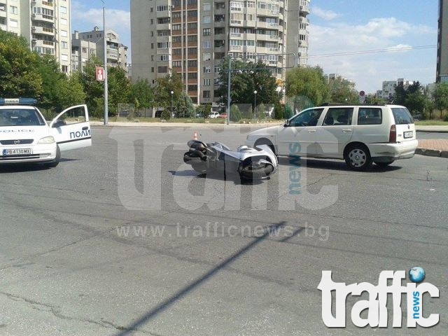 Пострадалият моторист в Тракия без опасност за живота ВИДЕО