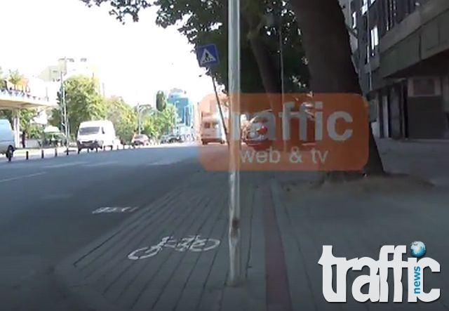 Ето как изглежда една велоалея в Пловдив през погледа на велосипедист ВИДЕО