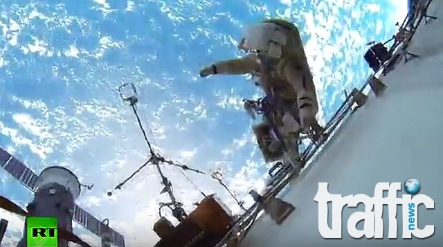Руски космонавти с интересни кадри в космоса ВИДЕО
