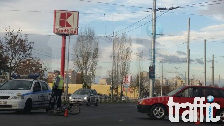 Отново пометоха колоездач в Пловдив СНИМКИ