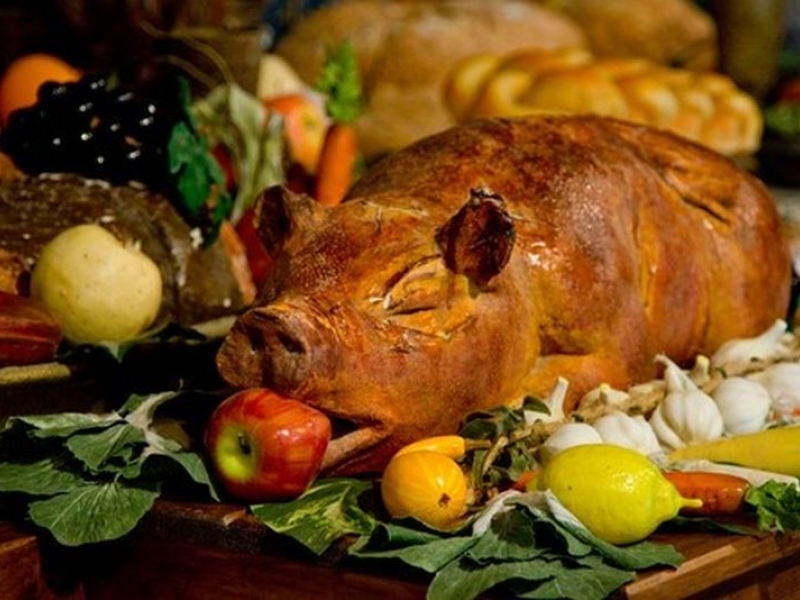 Трапезата на Коледа- богата, като след голям пост 