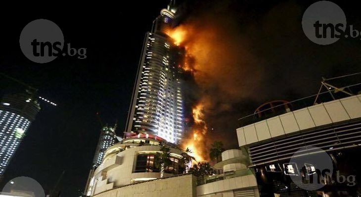 Пловдивчани са евакуирани заради огнения ад в Дубай СНИМКИ