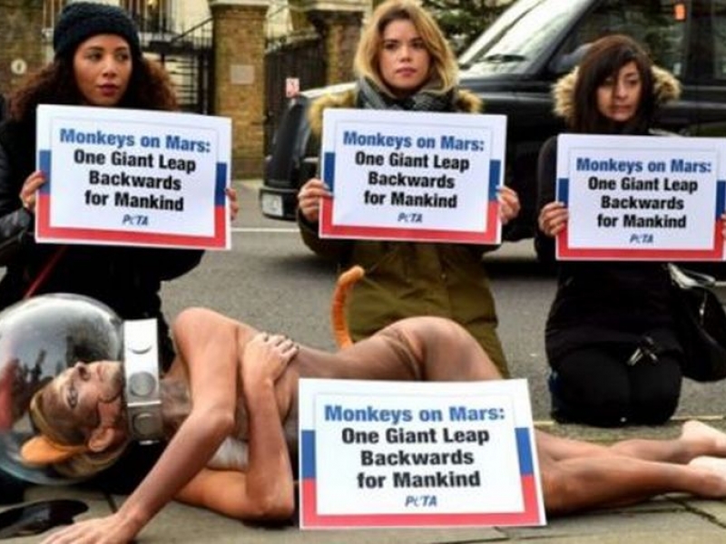 Порноактриса се просна гола на тротоара пред руското консулство в Ню Йорк