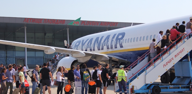 Последната линия на Ryanair от Летище Пловдив до Лондон спира от 1 октомври