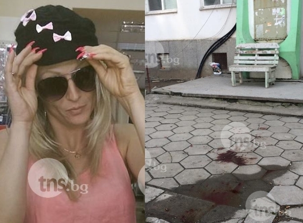 Грабеж или инсценировка на такъв е кървавият побой над Румяна в Пловдив? СНИМКИ
