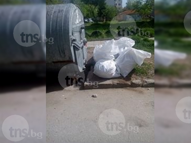 Чували с боклук се мъдрят до детска градина в Тракия, 4 дни няма кой да ги извози СНИМКИ