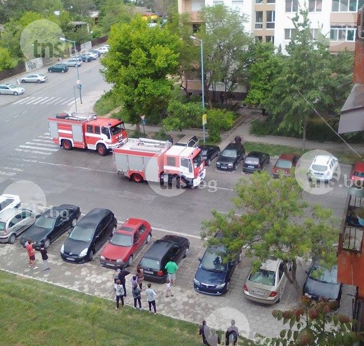 Пожар в Тракия! Горя апартамент СНИМКИ