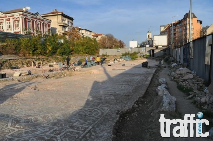 Пловдив става международен център за реставрация на мозайки СНИМКИ