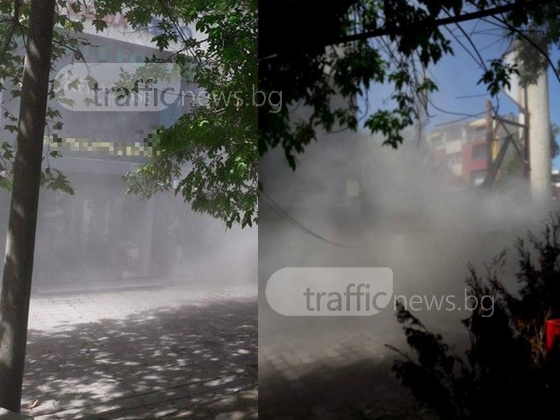 Трясъци и облак прах между 14 и 16 часа край Новотела в Пловдив ВИДЕО и СНИМКИ