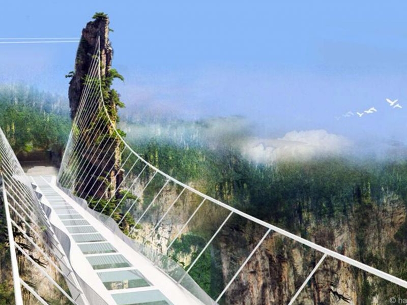 Вижте най-дългия стъклен мост в света ВИДЕО