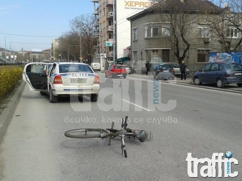 Кьоркютук пиян велосипедист се блъсна в кола 