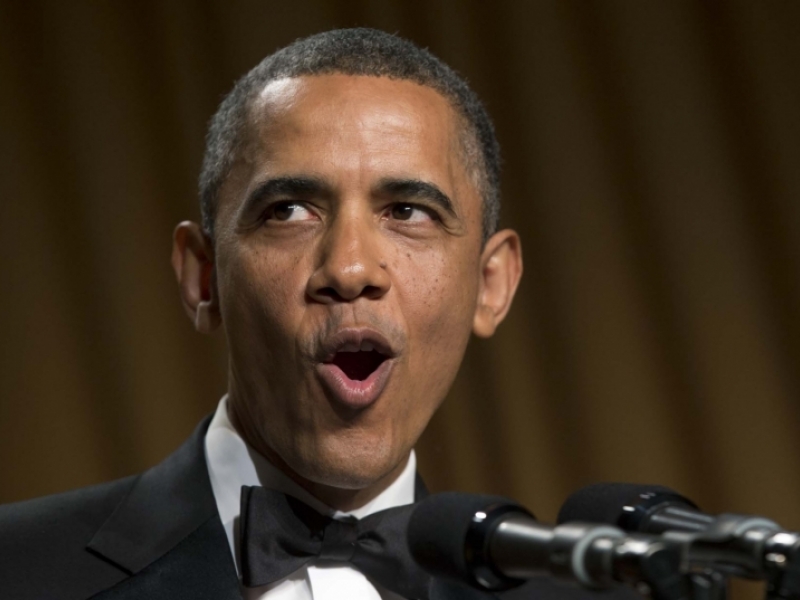 Обама спомена себе си 137 пъти в реч в подкрепа на Хилaри