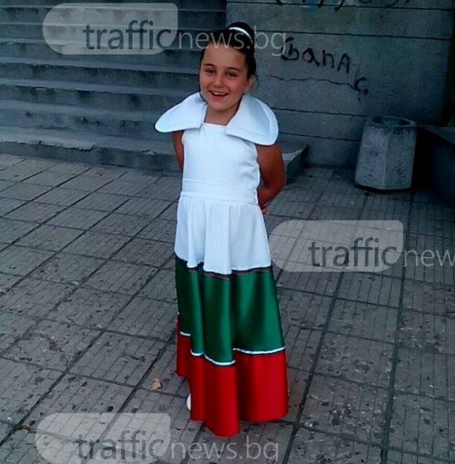 Първолачка от Пловдив ще облече патриотична рокля за първия учебен ден СНИМКИ