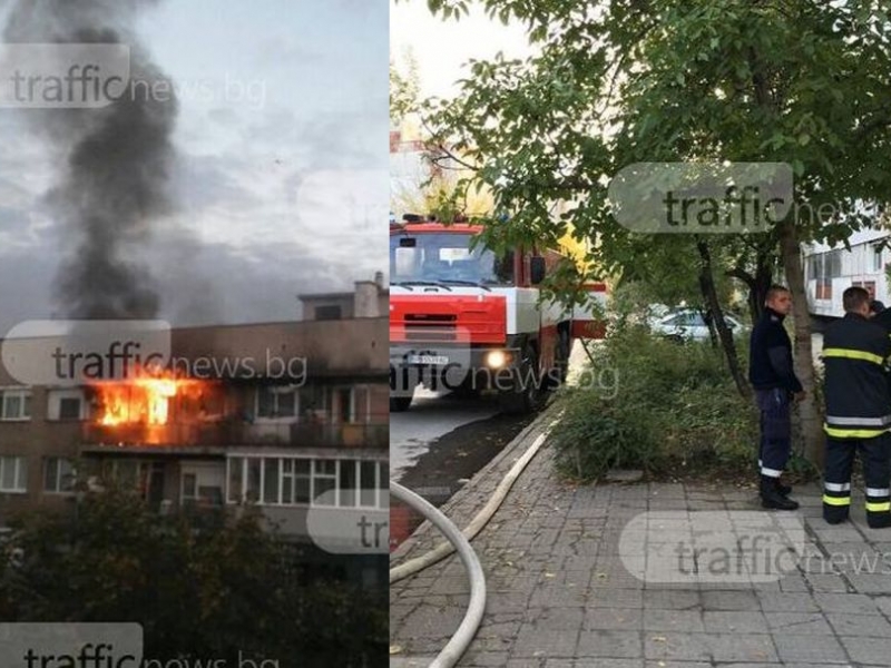 Жена е загинала в огнената стихия в Кючука! Три екипа на пожарната гасят пламъците СНИМКИ