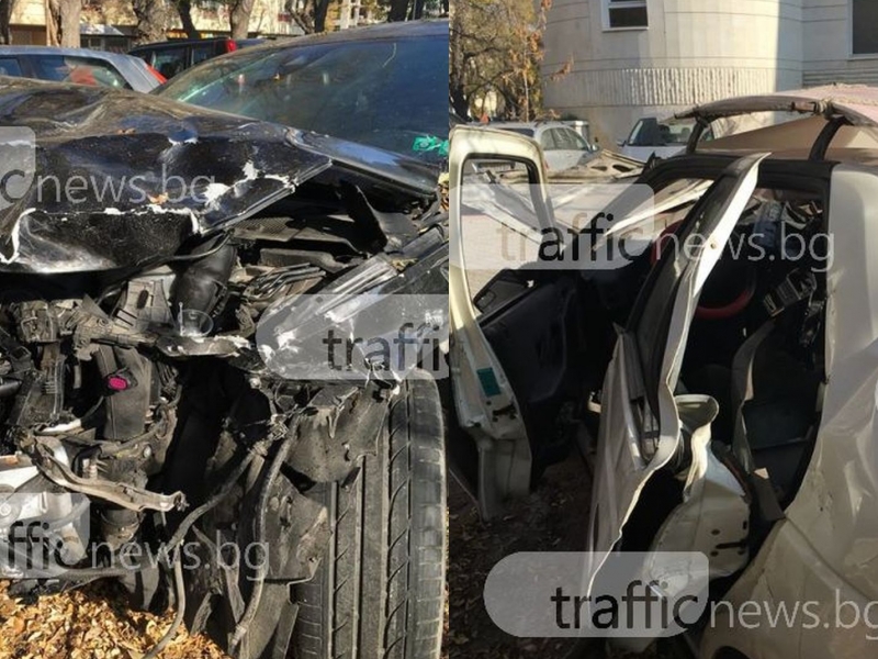 Ето колите от касапницата в Пловдив, при която загинаха двама СНИМКИ