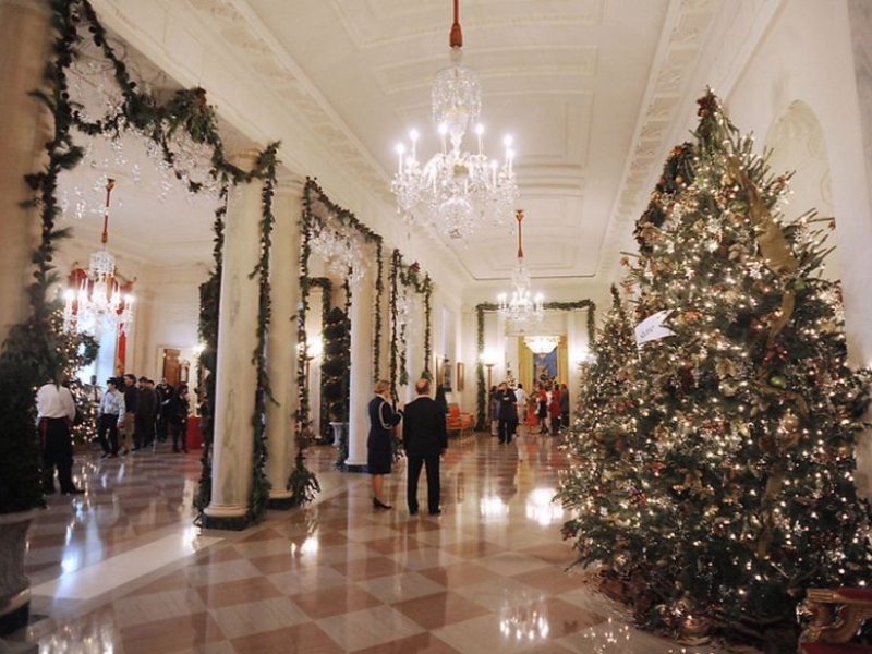 Голяма коледна елха пристигна в Белия дом ВИДЕО