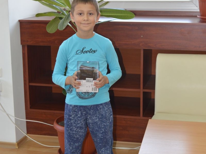 9-годишно дете спечели камера за екстремни спортове от НАП-Пловдив