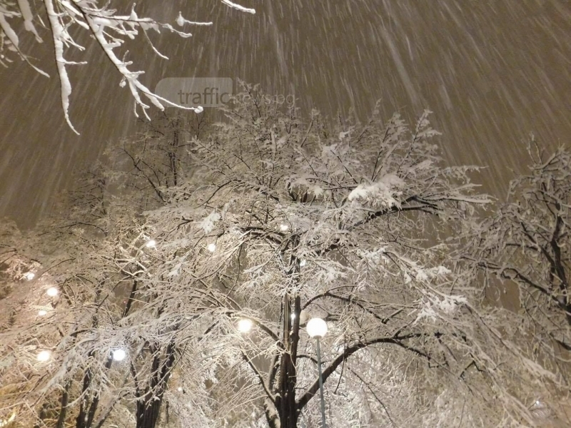 Жълт код за обилен снеговалеж в Пловдив, очакват нови 20 см покривка