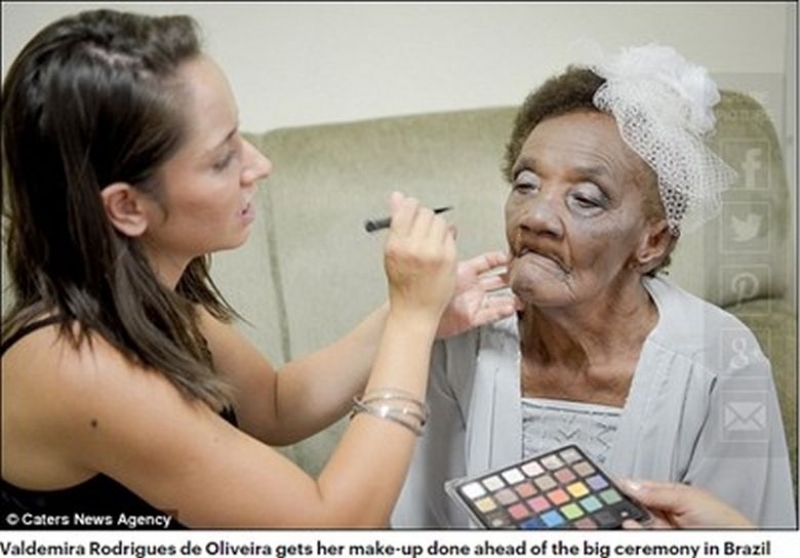 106-годишна булка си взе 66-годишен мъж СНИМКИ