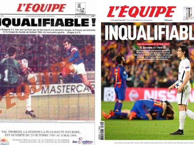 Френски вестник сравни загубата на ПСЖ с мач с България от 1993 г.