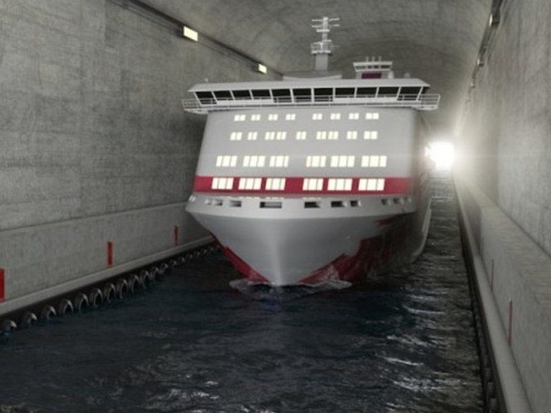 Първият в света тунел за кораби ще бъде построен в Норвегия
