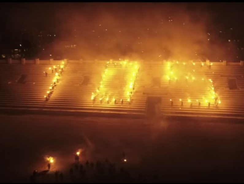 Уникално ВИДЕО от дрон показва празника на стадион Ботев