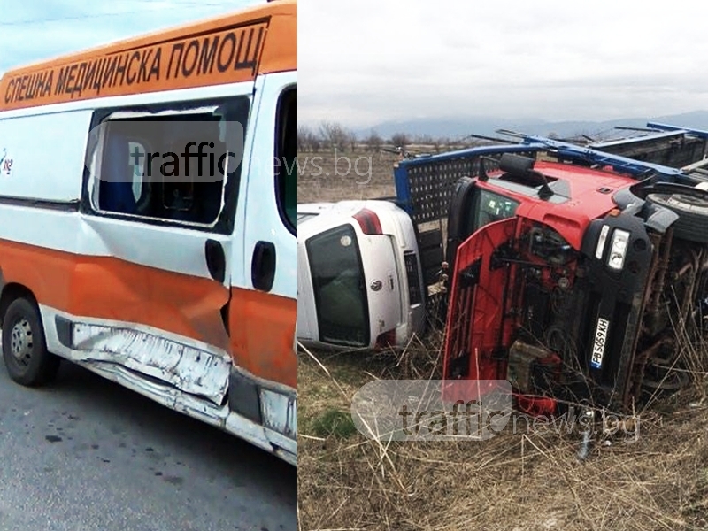 Линейка катастрофира в Пловдив, автовоз се обърна на изхода (Обзор на деня)