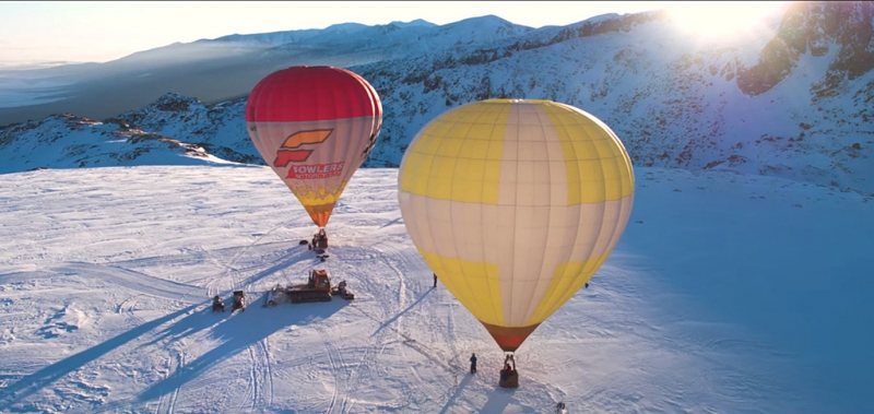 При -50 градуса: Сутрешна обиколка с балон над Рилските езера ВИДЕО