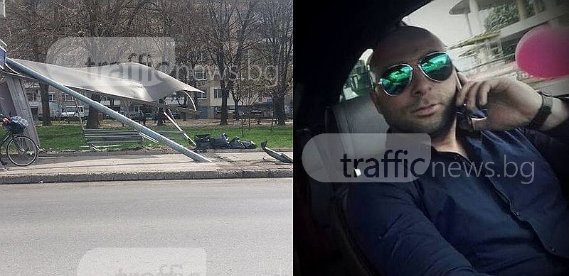 Млад бизнесмен от Пловдив отнесъл спирката в Смирненски, не го тествали с дрегер СНИМКИ