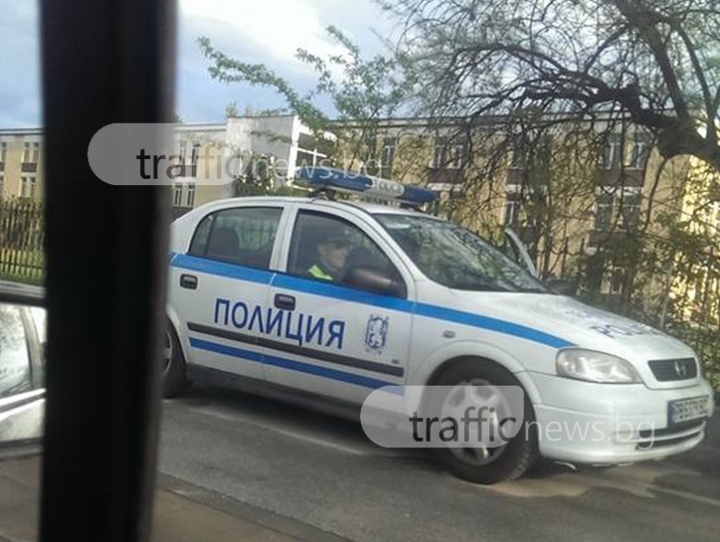 Патрулка в Пловдив дебне за нарушители… на пешеходна пътека СНИМКА