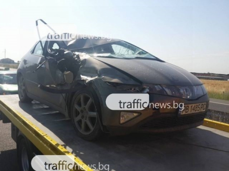 Шофьор е в болница заради катастрофа, причината – висока скорост