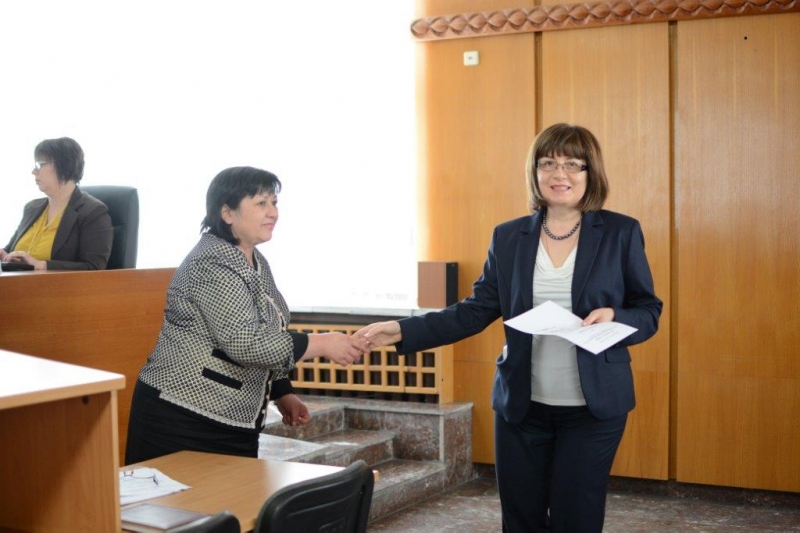 Елена Арнаучкова встъпи официално в длъжността на апелативен съдия