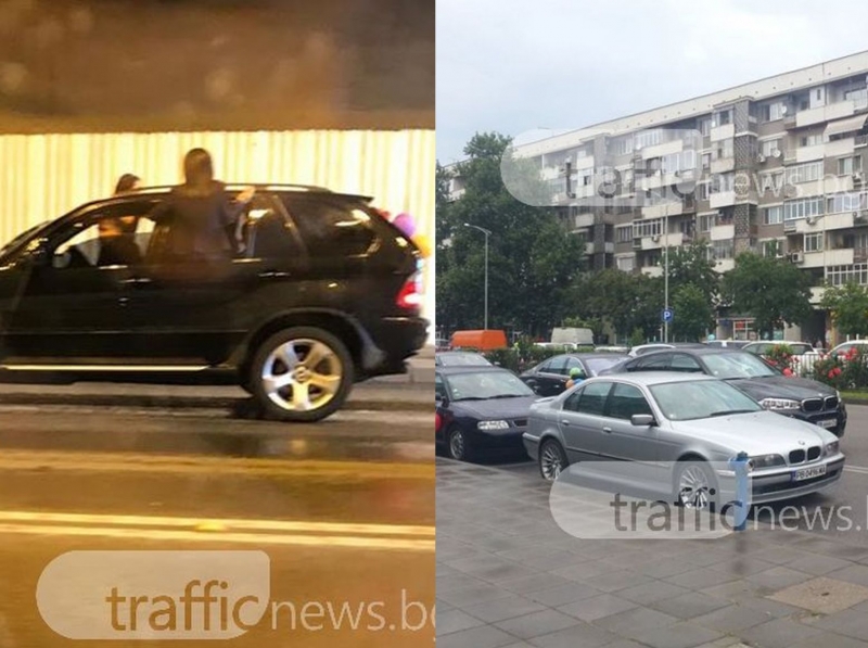 Абитуриентски глави стърчат от прозорци! Колите им задръстиха булевардите на Пловдив! СНИМКИ