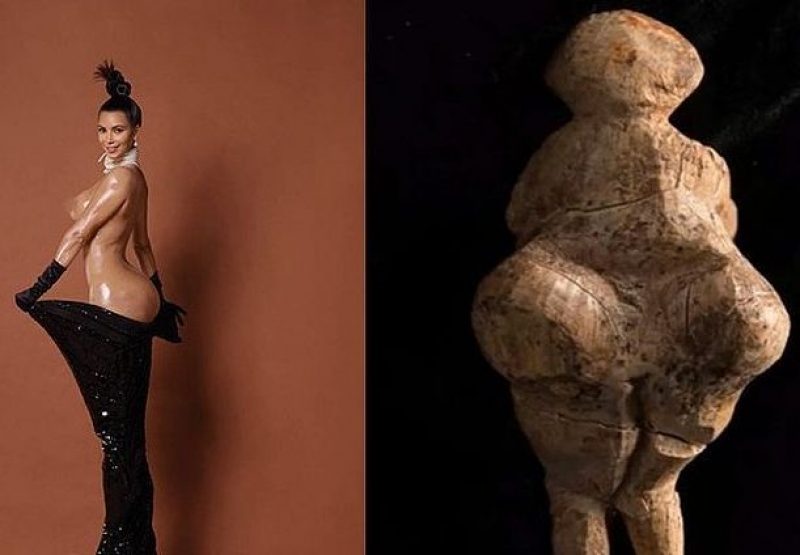 Учени откриха статуетка на 23 000 години... досущ като Ким Кардашиян СНИМКИ+ВИДЕО