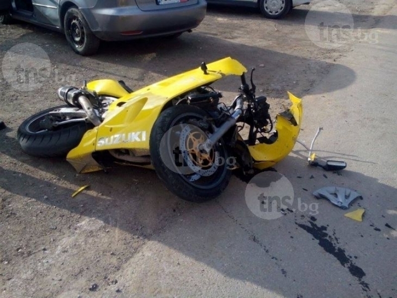 Пиян моторист пострада при катастрофа в Асеновград