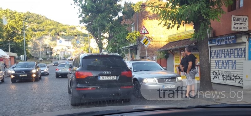 Проговори шофьорът, спрял заради “сладка приказка“ в средата на пловдивски булевард СНИМКА