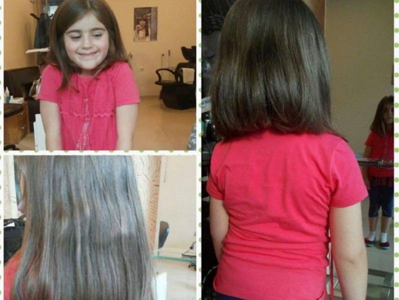 6-годишно дете дари косата си за перуки на онкоболни