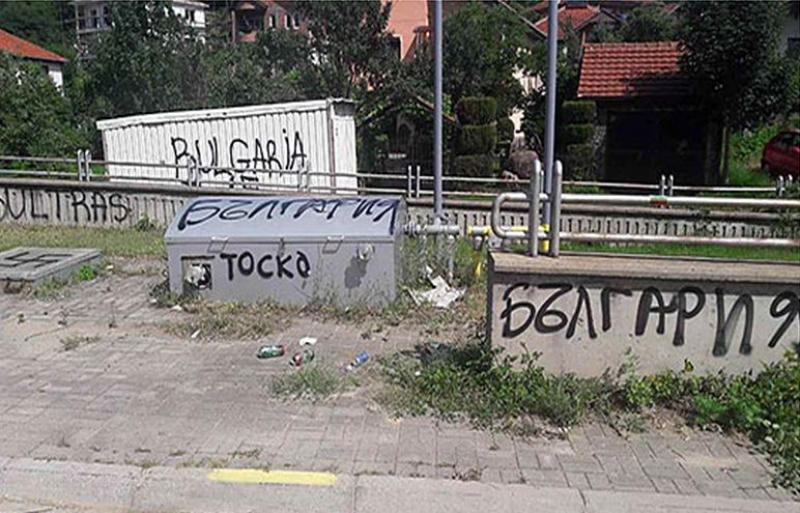 Заради тези графити задържаха феновете на Ботев СНИМКИ